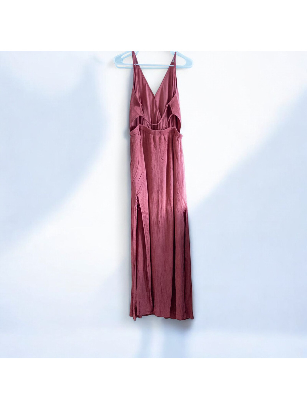 Lulus Rusty Rose Maxi Dress Pink Backless Womens Medium - Picture 8 of 15